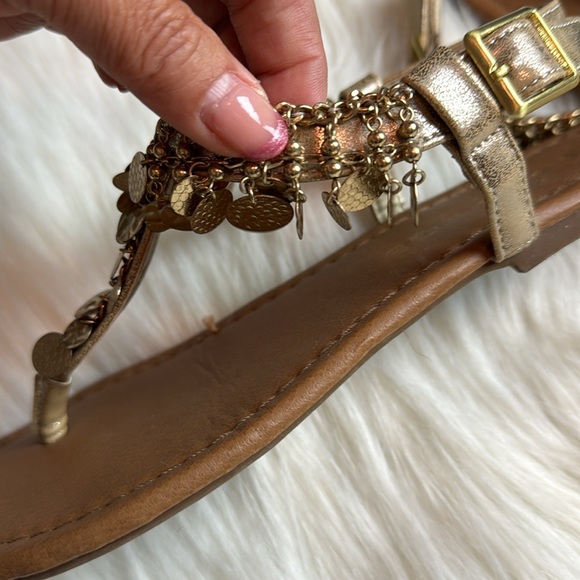 Rampage Boho Coin Sandals Size 6-1/2 - Picture 4 of 5